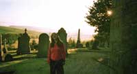 Ann in the Kirkyard at Abernyte