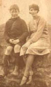 Sitting on wall with girl