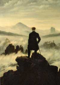 Der wanderer im nebelmeer by Caspar David Friedrich.