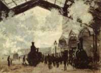 Le Gare St. Lazare 1877 by Claude Monet